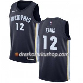 Muški NBA Dres Memphis Grizzlies Tyreke Evans 12 Nike 2017-18 Navy Swingman